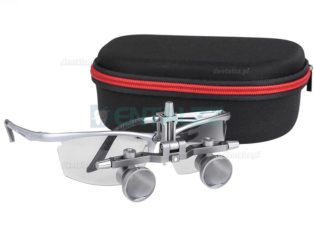 DY-118 Lupy Stomatologiczne 2.5X 450 mm Aluminiowa Oprawa Regulowany Rozstaw Źrenic